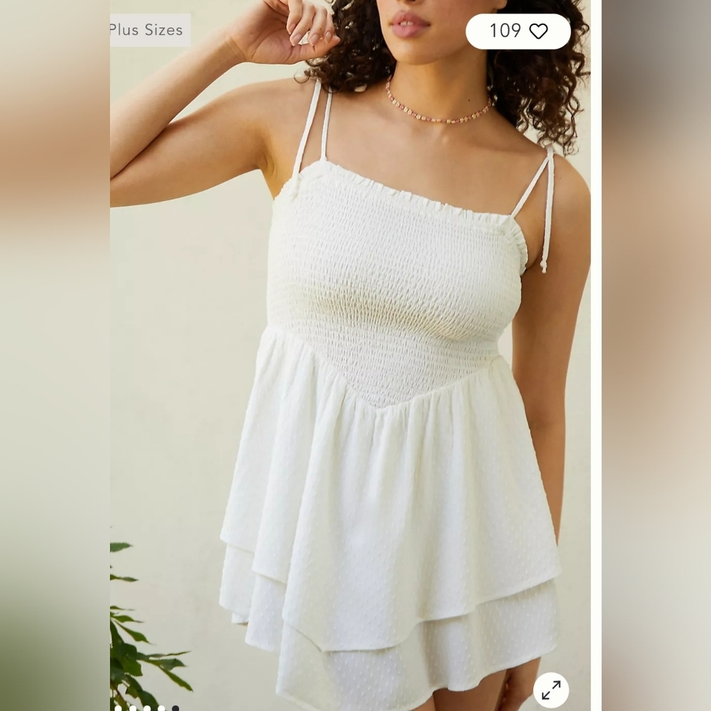 By Anthropologie Lillian Smocked Cover-Up Dress
